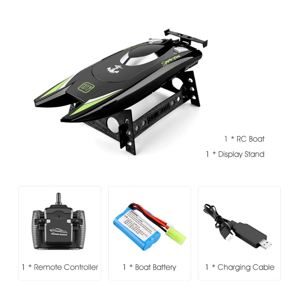30Km/h High-Speed RC Racing Boat – Dual Motor Power!