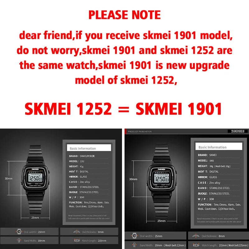 Small Dial Digital Wristwatch – Fashion Sports Watch