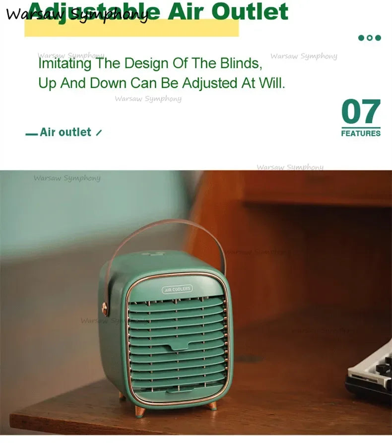 Portable Mini Air Conditioner – USB Wireless Evaporative Air Cooler