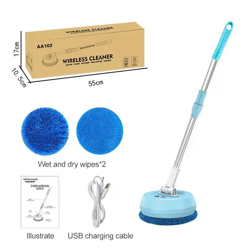 Wireless Electric Water Mop Cleaning Machine – 2-in-1 Automatic Wet Cleaner