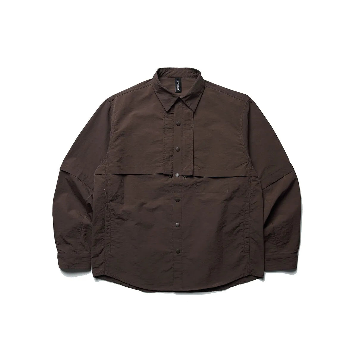 Men’s Waterproof Quick-Dry Techwear Cargo Shirt – Oversized Street Style