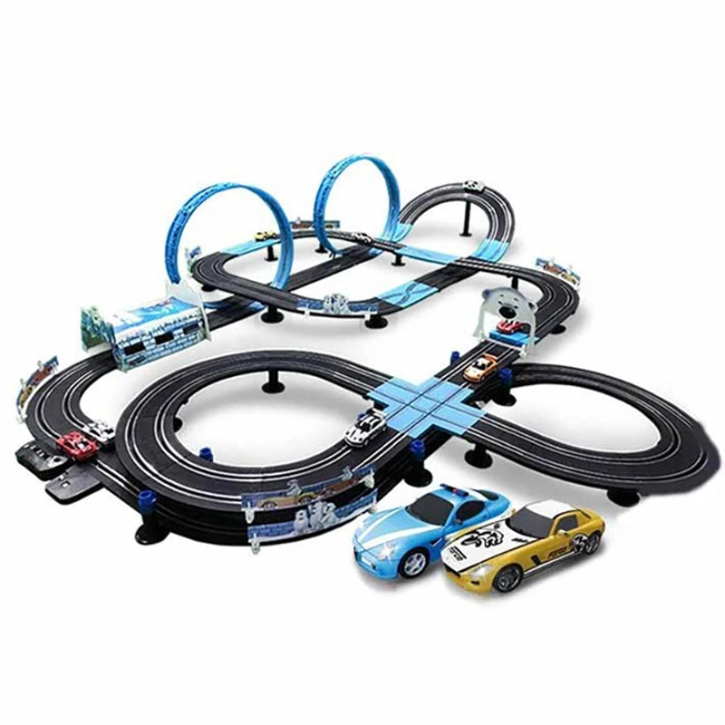 Double Remote Control Car Racing Track Set