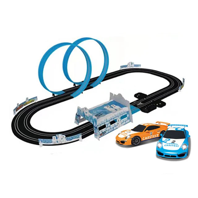Double Remote Control Car Racing Track Set