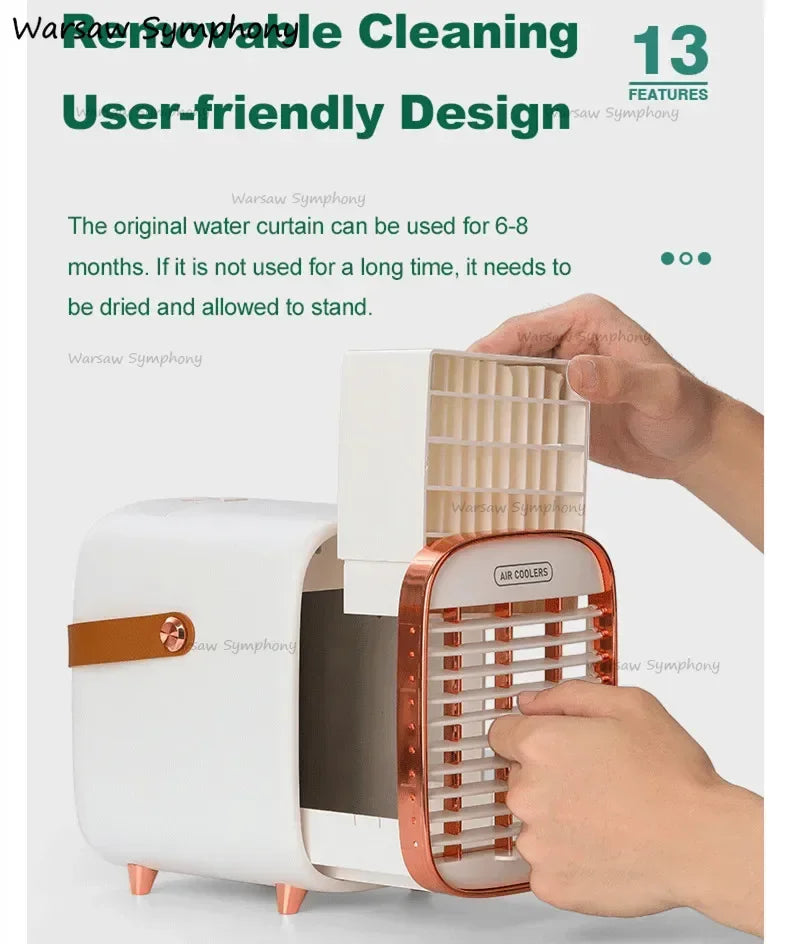 Portable Mini Air Conditioner – USB Wireless Evaporative Air Cooler