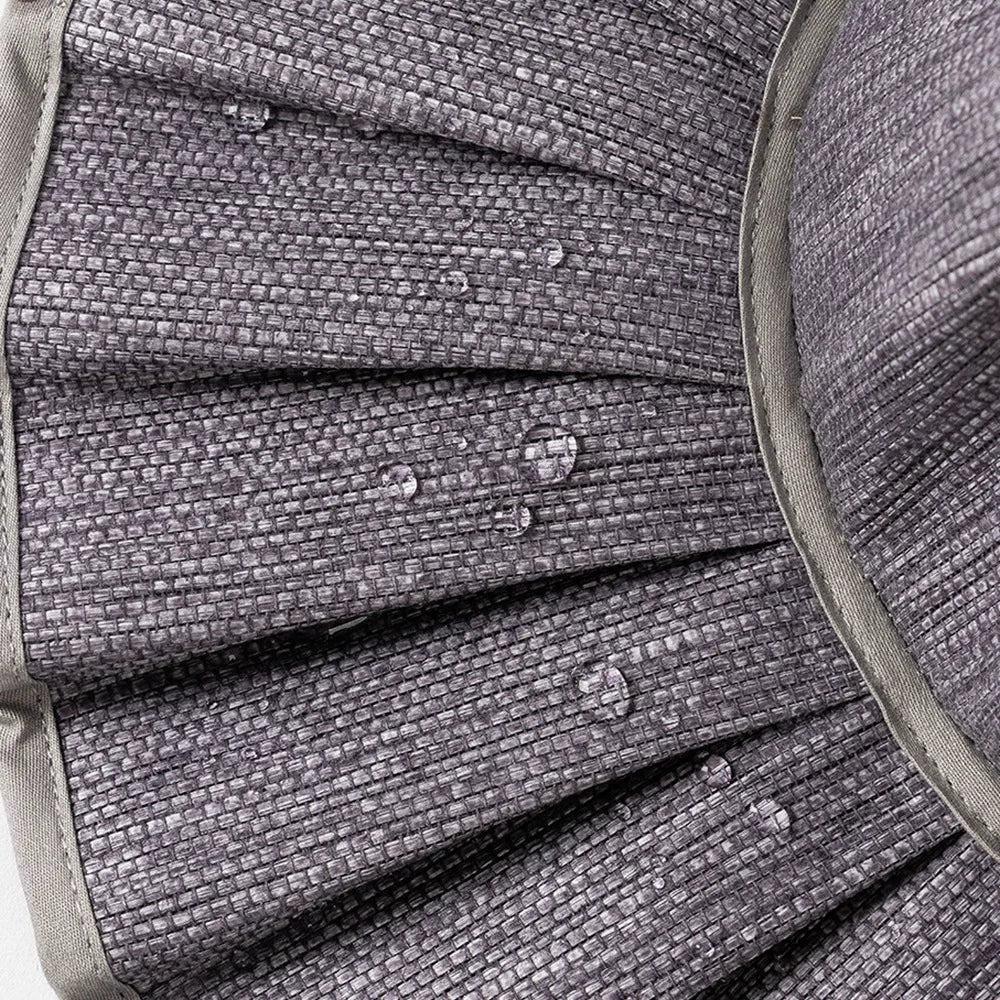 Foldable Pleated Straw Hat – Fashionable & Waterproof