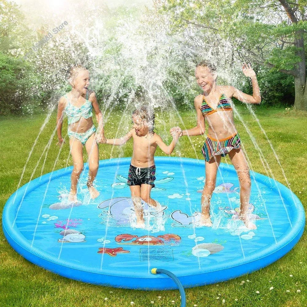 100/170 CM Children’s Inflatable Water Spray Play Mat