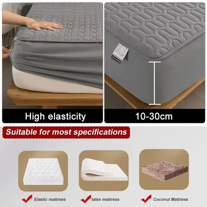 Waterproof Thicken Mattress Protector – Skin-Friendly & Comfortable