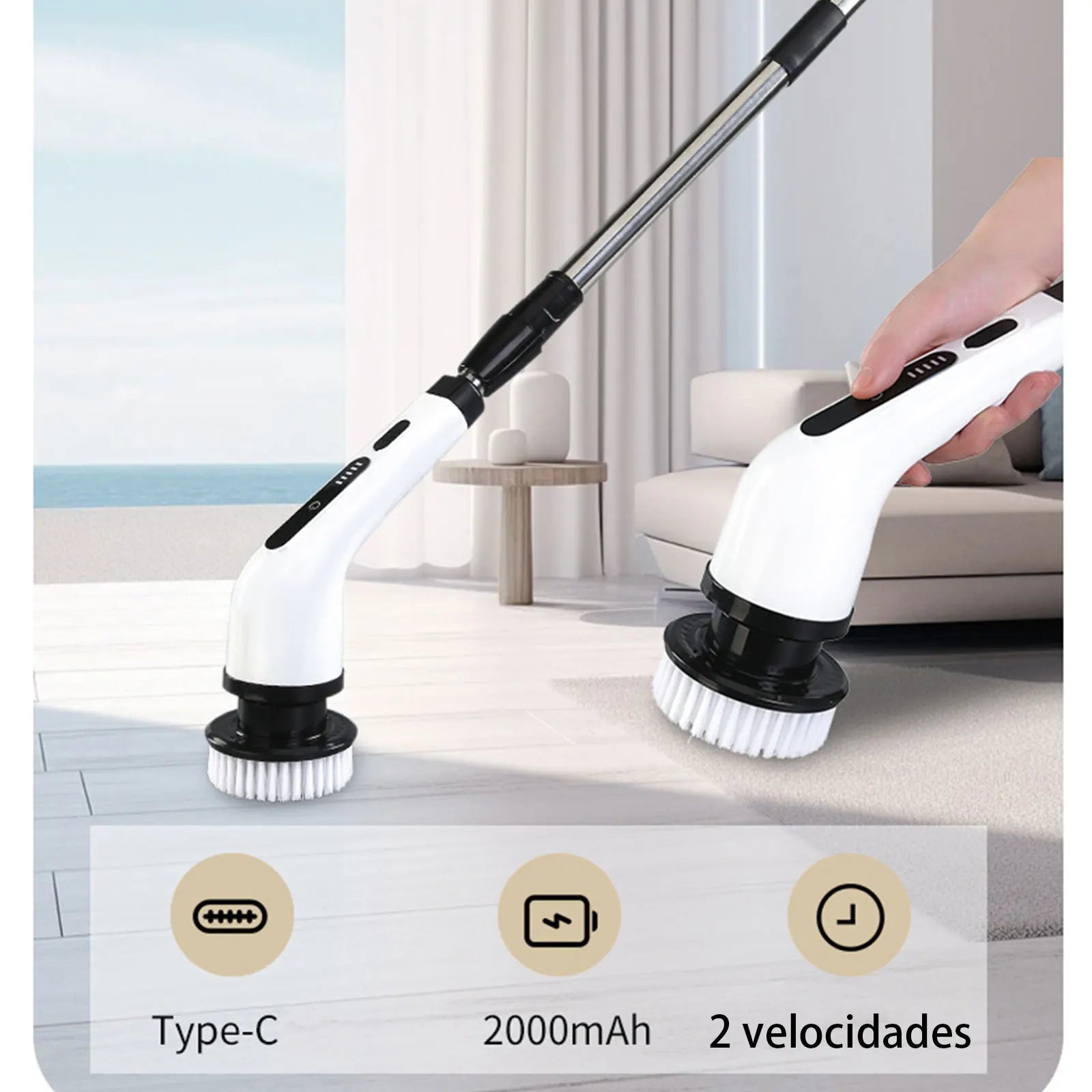 9-in-1 Electric Cleaning Brush – Powerful, Cordless & Multi-Purpose