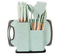 19-Piece Food-Grade Silicone Kitchen Utensil Set
