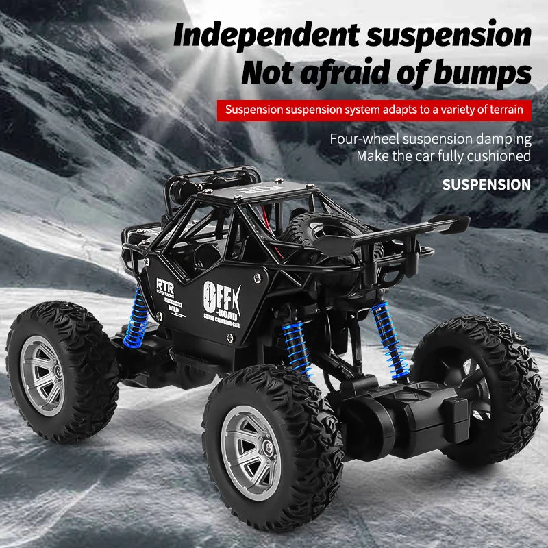 High-Speed Off-Road Climbing Truck with Cool LED Lights and Remote Control