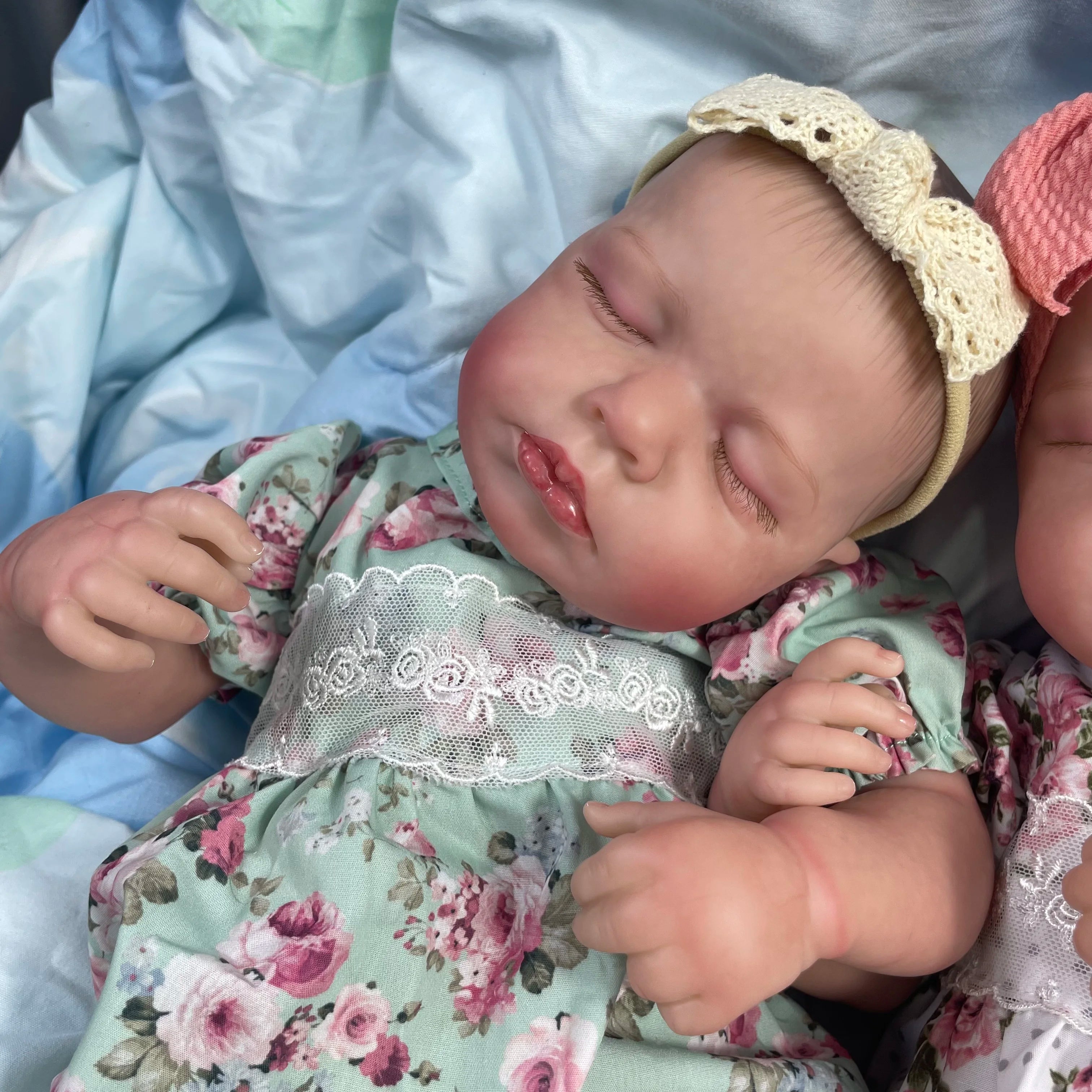 50CM LouLou Twin Reborn Baby Dolls – Finished & Lifelike