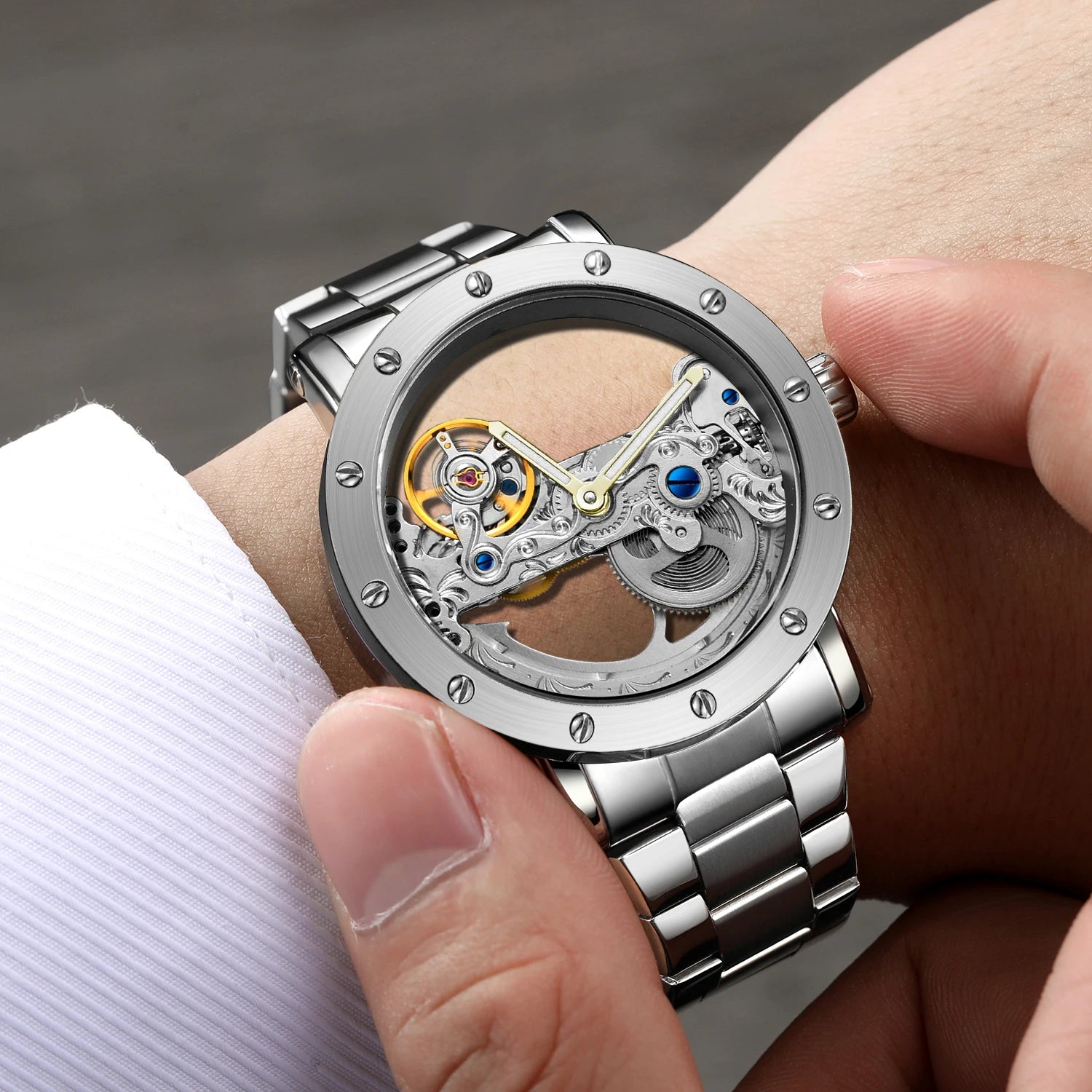 2025 Top Brand Luxury Skeleton Tourbillon Automatic Watch – Men’s Mechanical Masterpiece