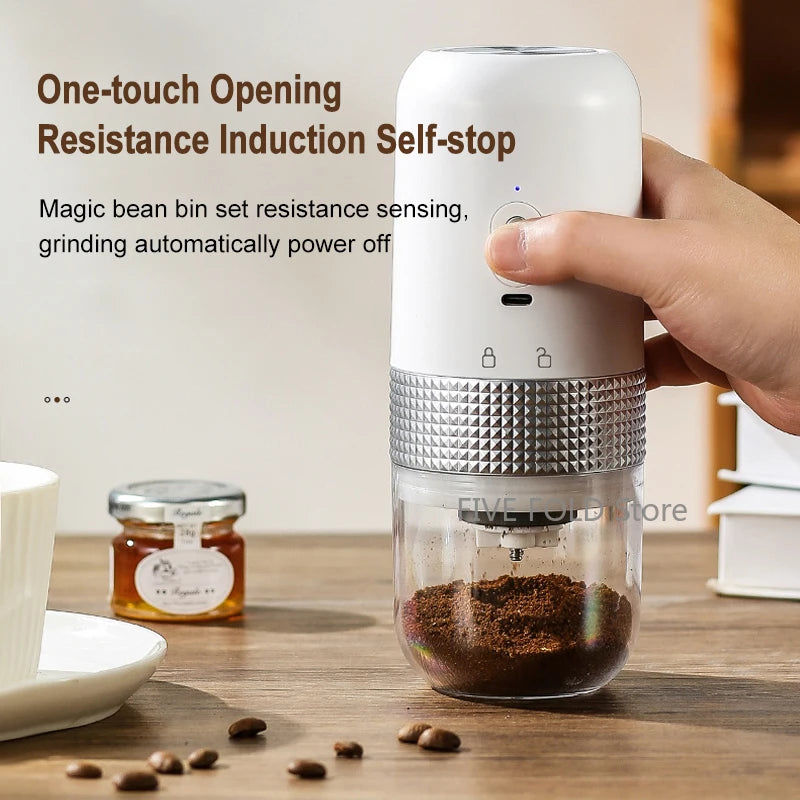 USB Wireless Electric Coffee Grinder – Portable & Professional