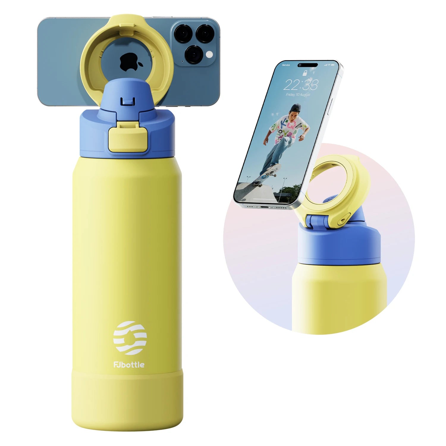 Magnetic Thermos Sports Water Bottle