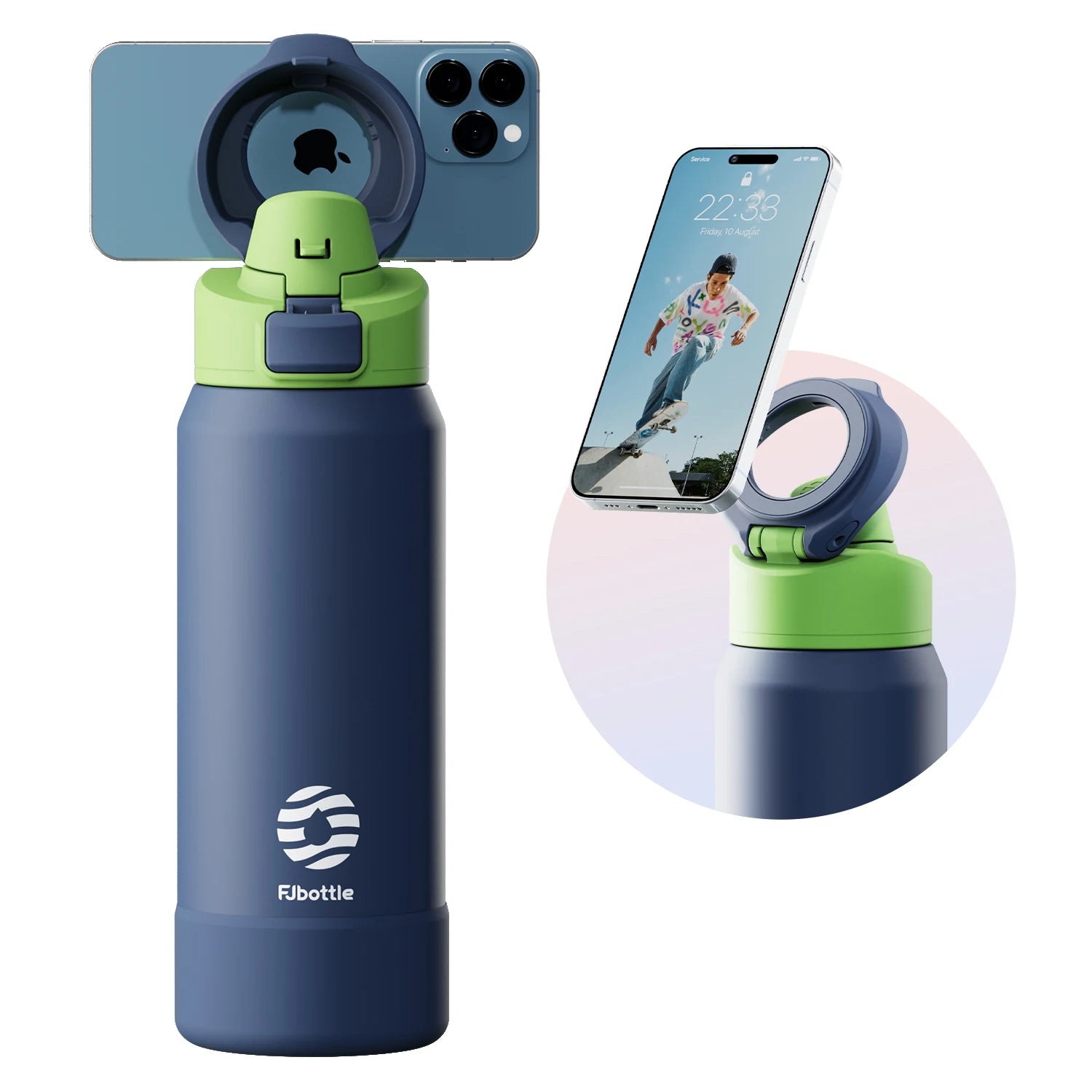 Magnetic Thermos Sports Water Bottle