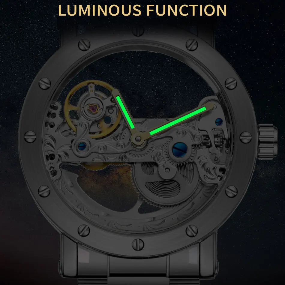 2025 Top Brand Luxury Skeleton Tourbillon Automatic Watch – Men’s Mechanical Masterpiece