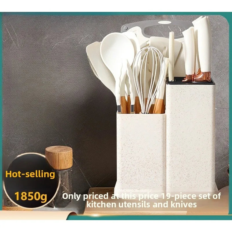 19-Piece Food-Grade Silicone Kitchen Utensil Set