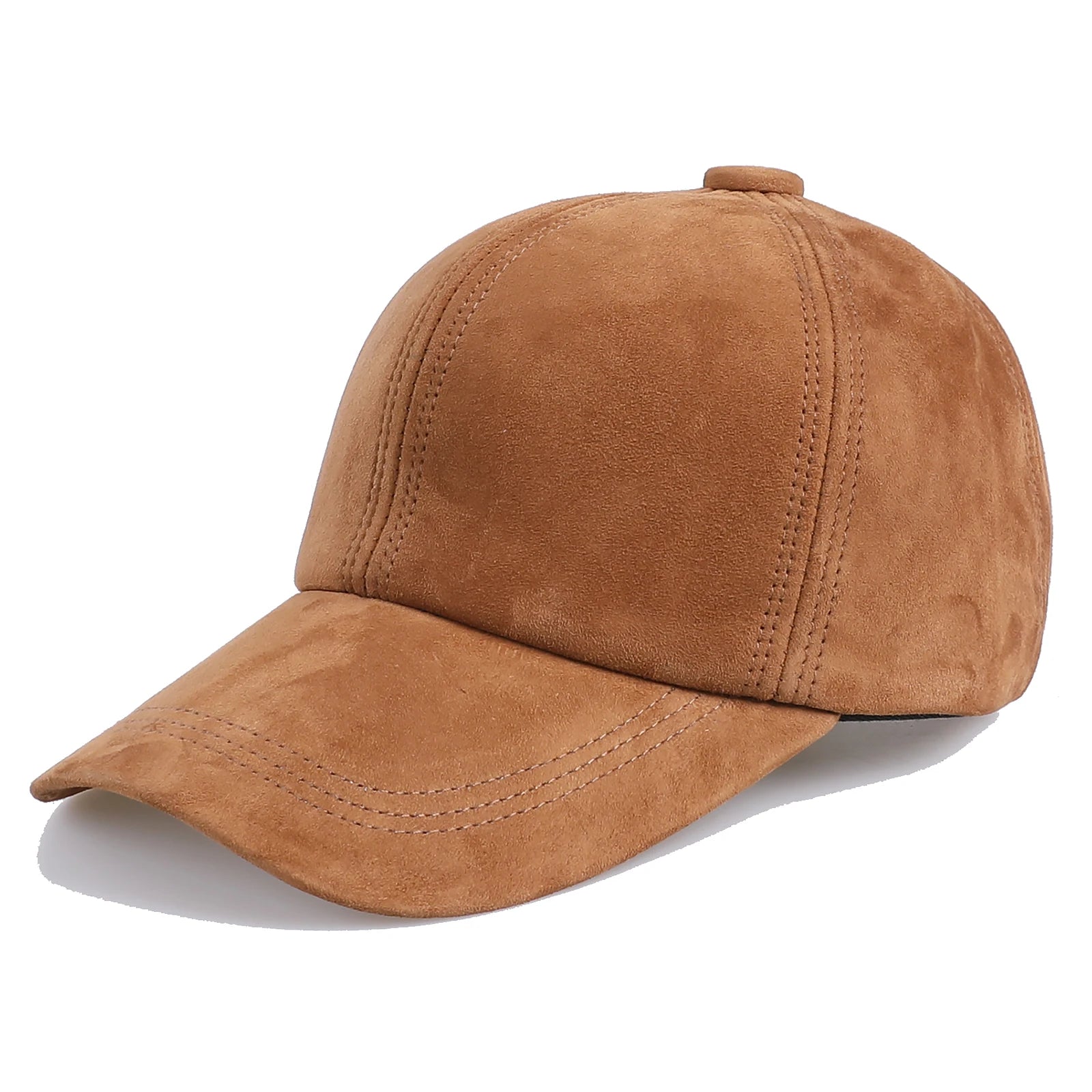 Genuine Suede Leather Baseball Cap