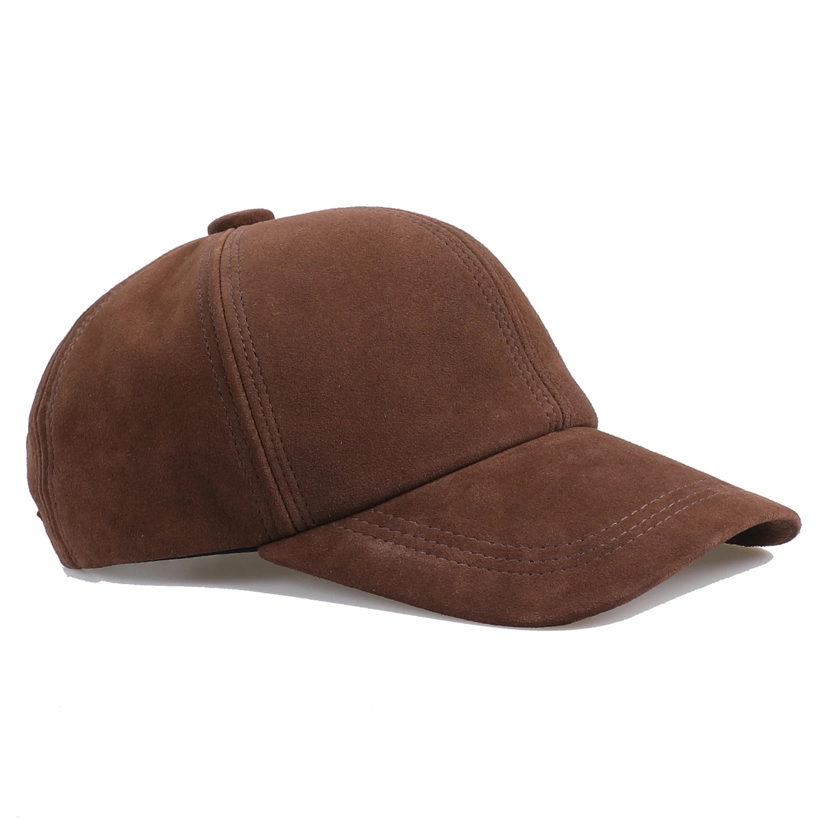 Genuine Suede Leather Baseball Cap