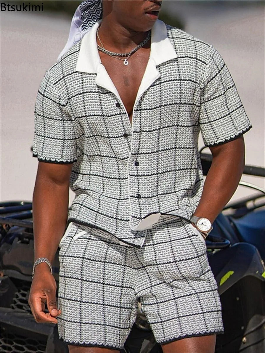Island Mode: Men’s Hawaiian 3D Print Vacation Set