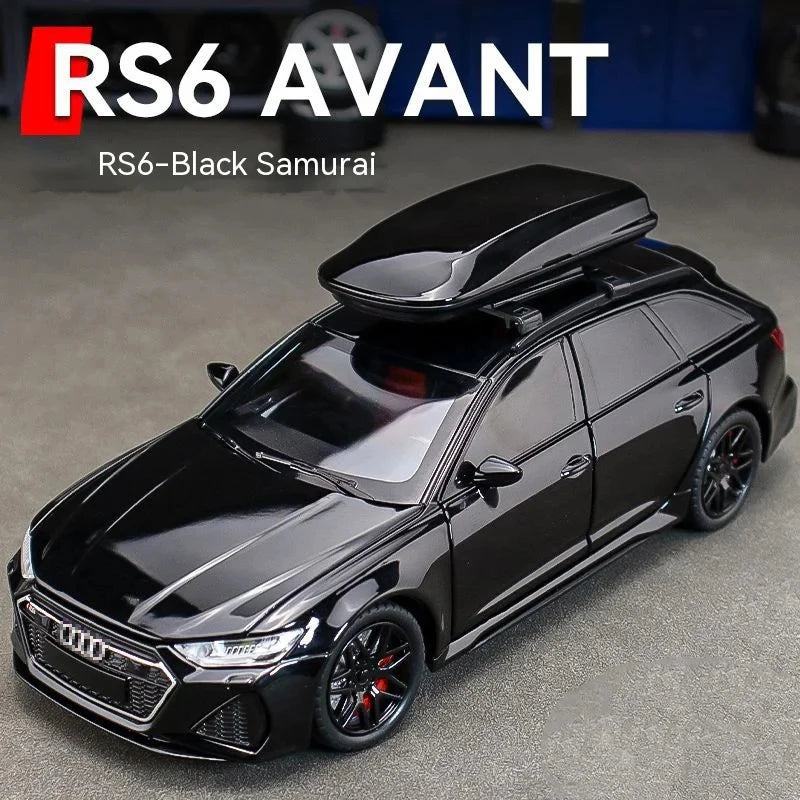 1:32 RS6 Toy Car Model – Alloy Diecast with Sound, Light & Opening Doors