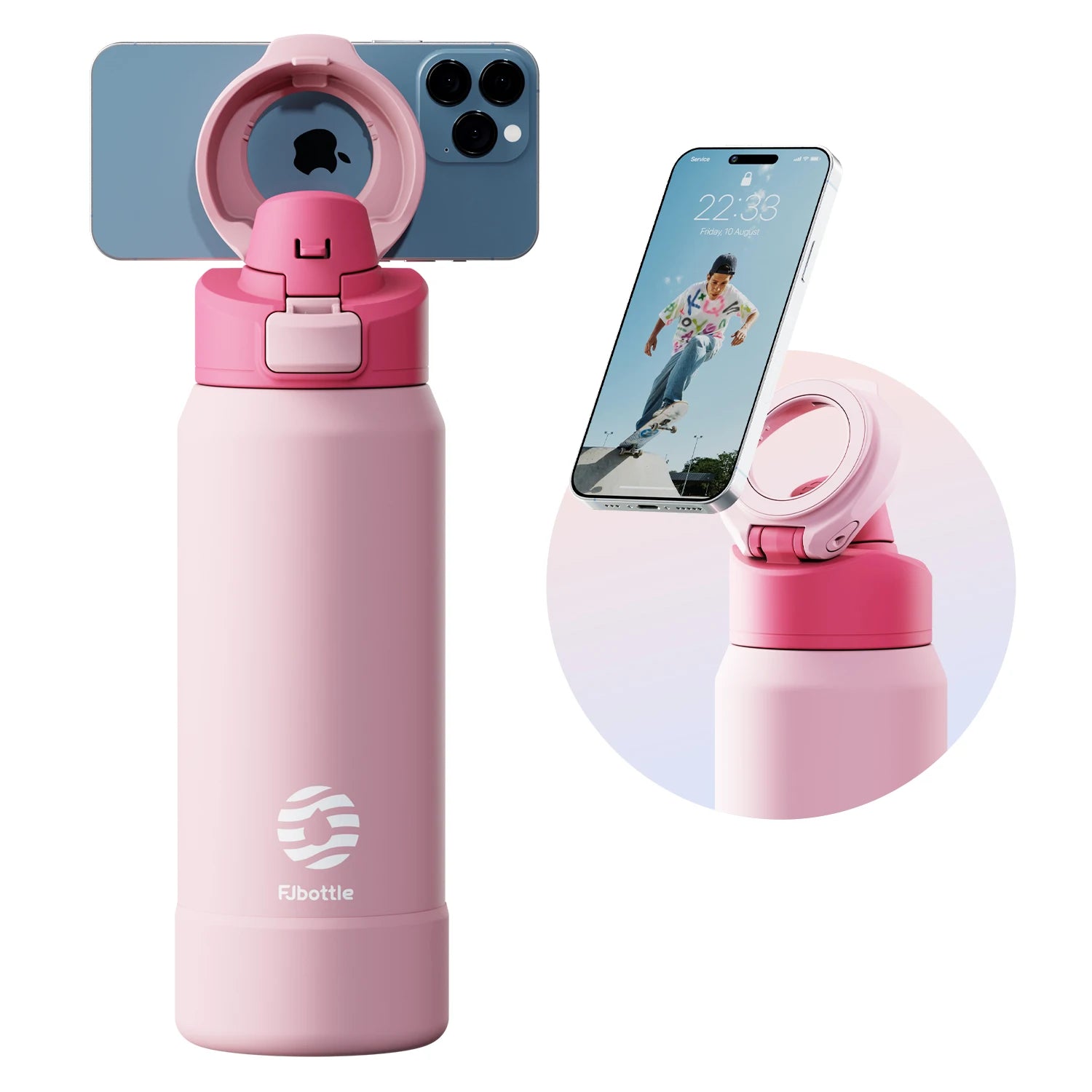 Magnetic Thermos Sports Water Bottle