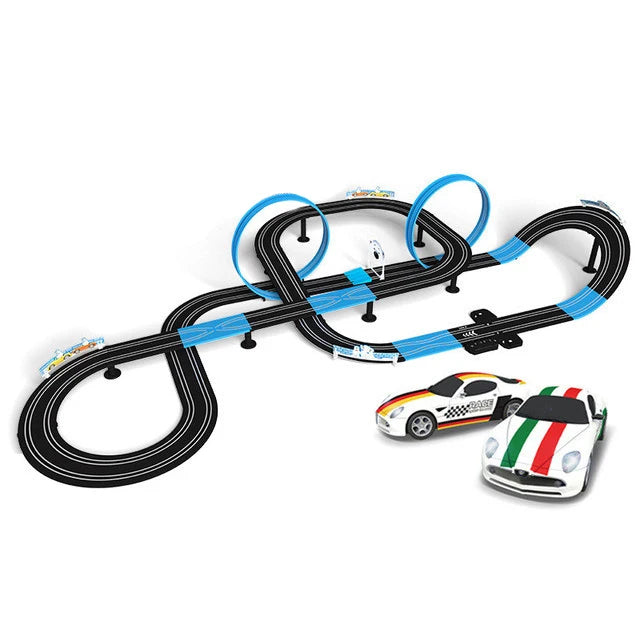 Double Remote Control Car Racing Track Set