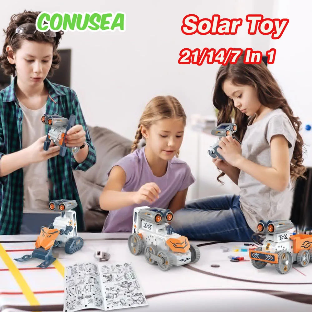 Solar Powered DIY Robot Car Toy