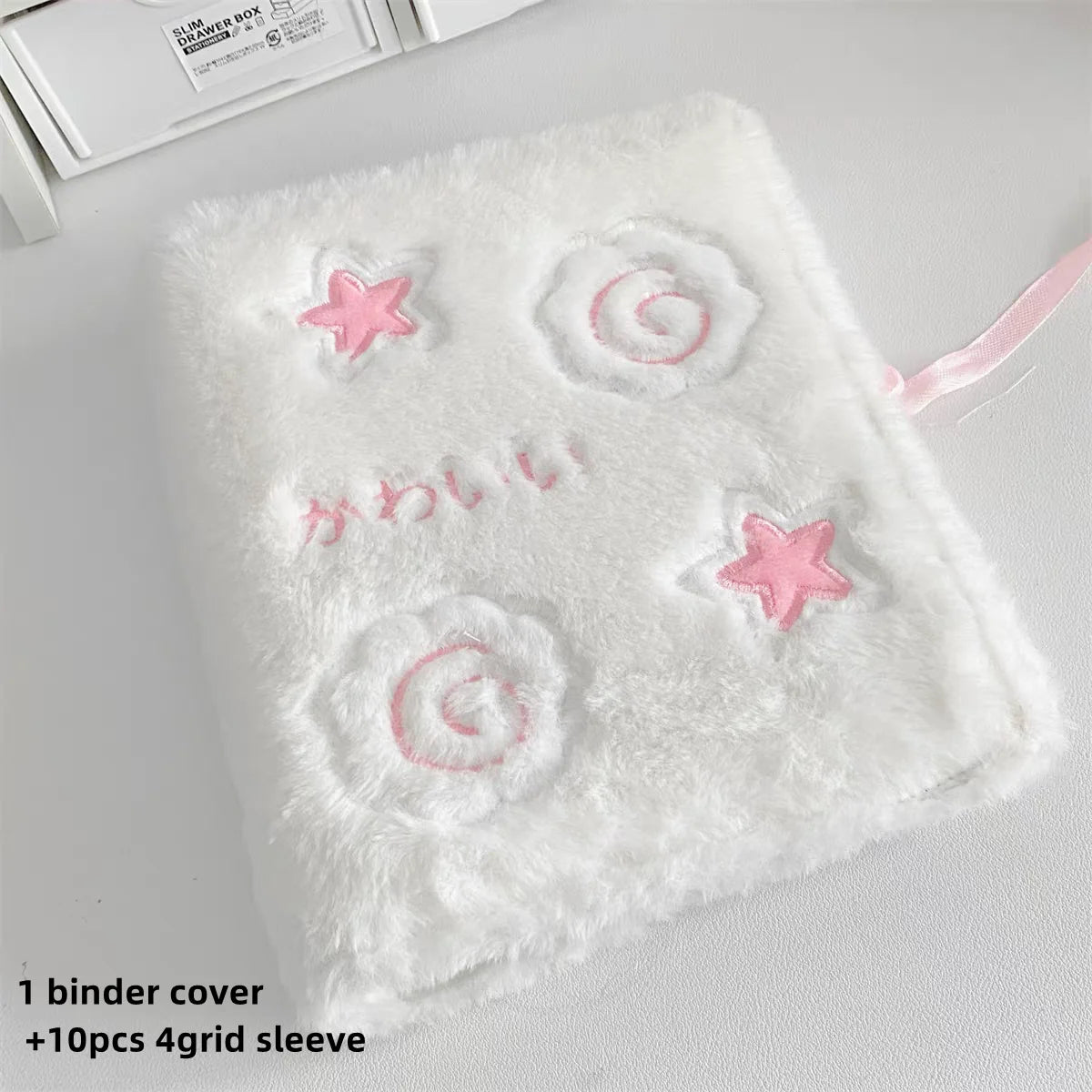 Sweet Pink Star DIY Photo Album – A6 Binder for Photocards & Postcards