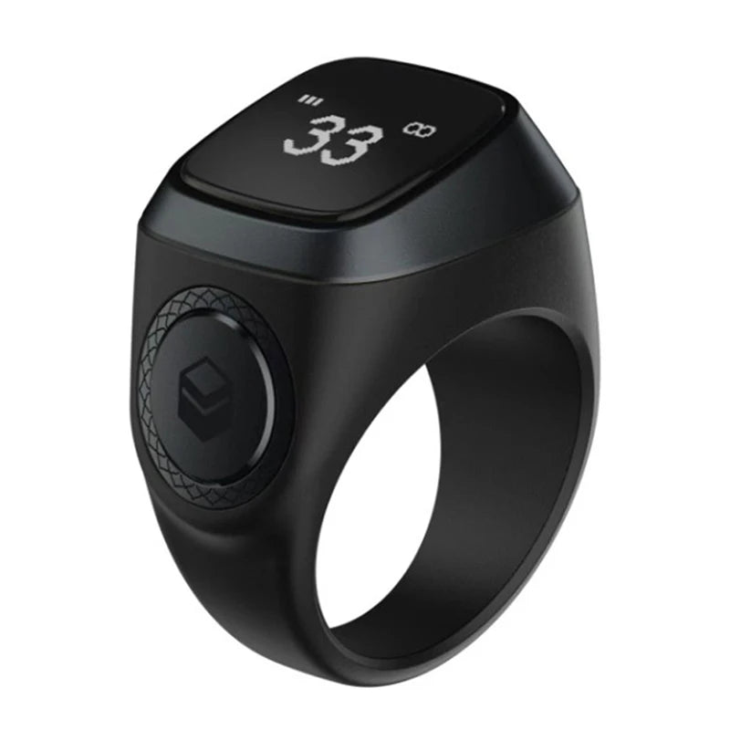 Smart Tasbih Tally Counter Ring – Digital Zikr with Bluetooth & Prayer Reminders