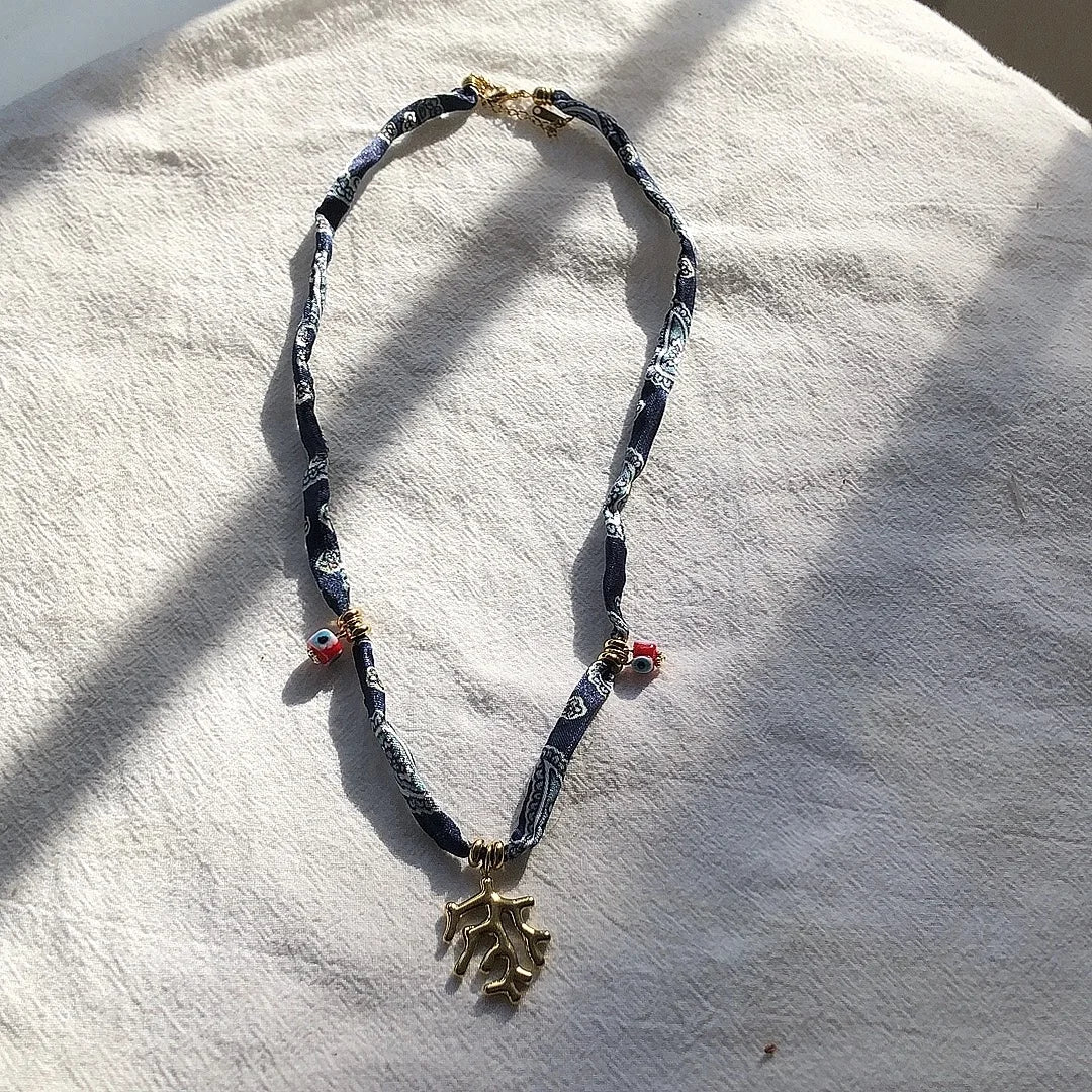 18K Gold Plated Fish Coral Pendant Necklace – Bohemian Beach Jewelry