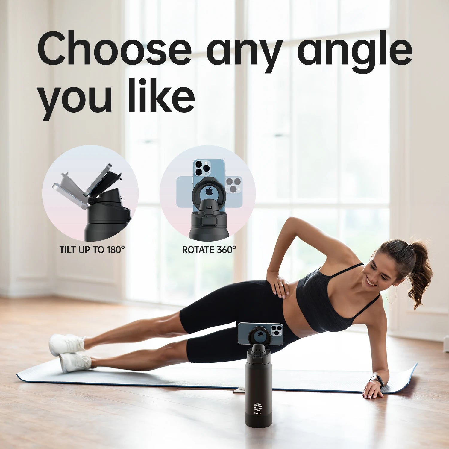 Magnetic Thermos Sports Water Bottle