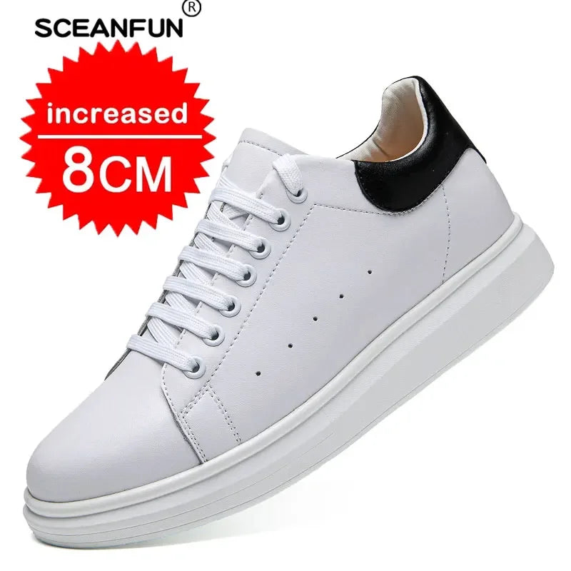 Luxury Elevator Height Increasing Sneakers – Invisible 8cm Lift