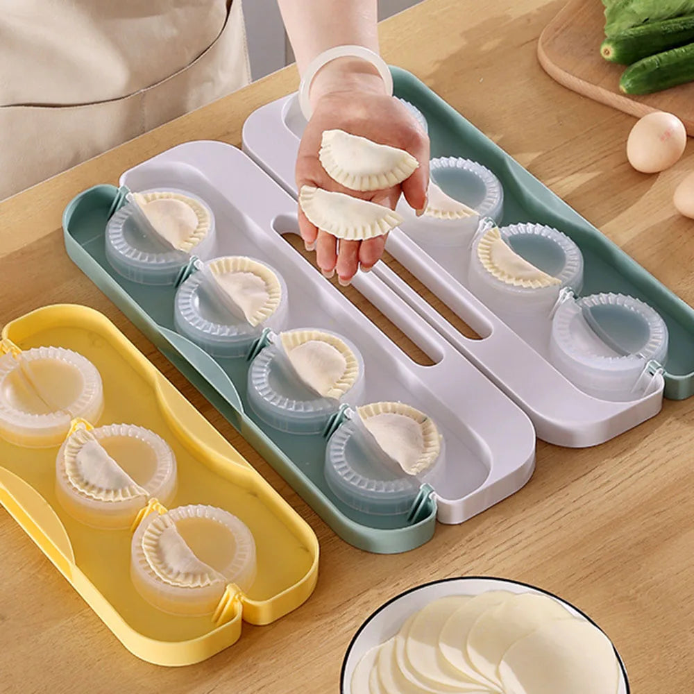 8-Grid Dumpling Mold – Fast, Easy & Uniform Dumplings Every Time!
