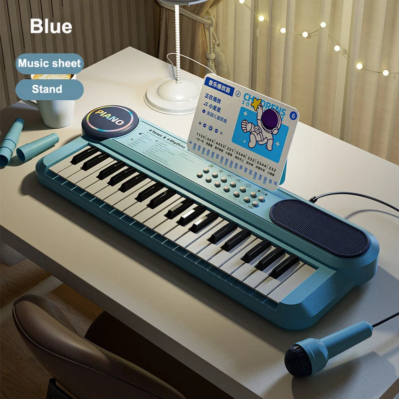 37-Key Children’s Electronic Piano Keyboard with Microphone