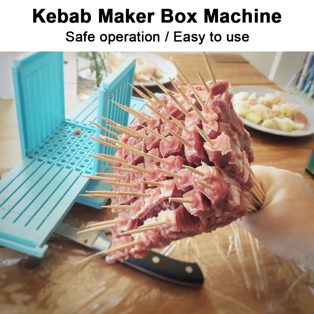 49-Grid Meat Cutter – Quick & Easy BBQ Skewer Prep