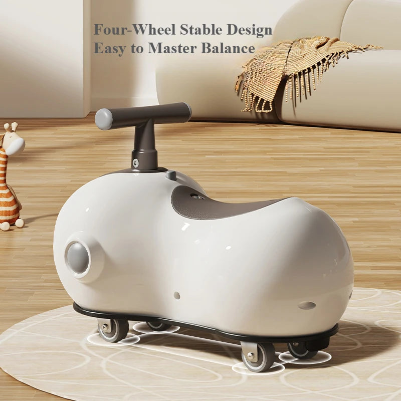 Baby Peanut Twist Car – Infant Scooter Walker with Sound & Light
