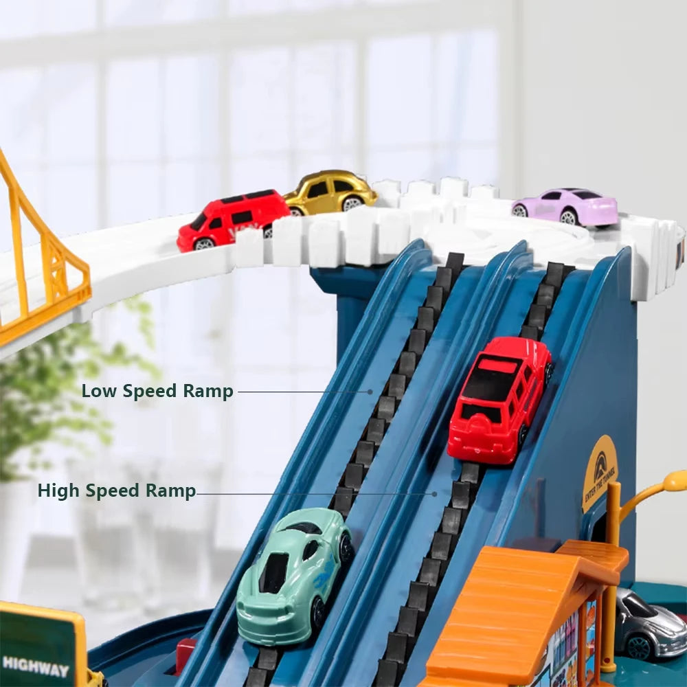 Dinosaur Mountain Track Car Set – Big Adventure for Little Racers!
