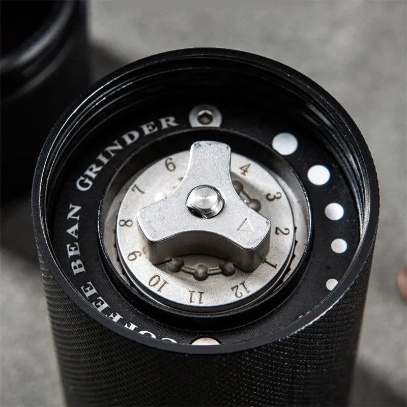 Manual Coffee Grinder – CNC Stainless Steel with Adjustable Burr