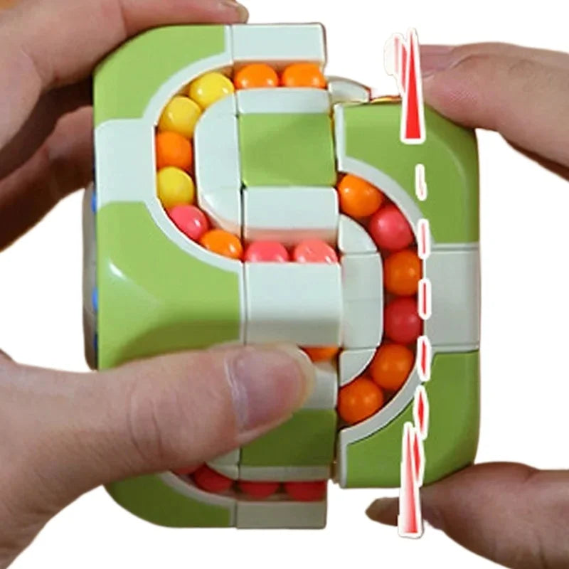 Magic Bean Fidget Decompression Cube for Release Stress Autism Anxiety Relieve Adult Kids Stress Relief Anti-Stress Fingertip