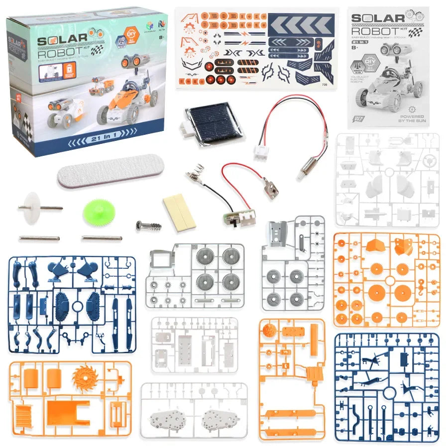 Solar Powered DIY Robot Car Toy