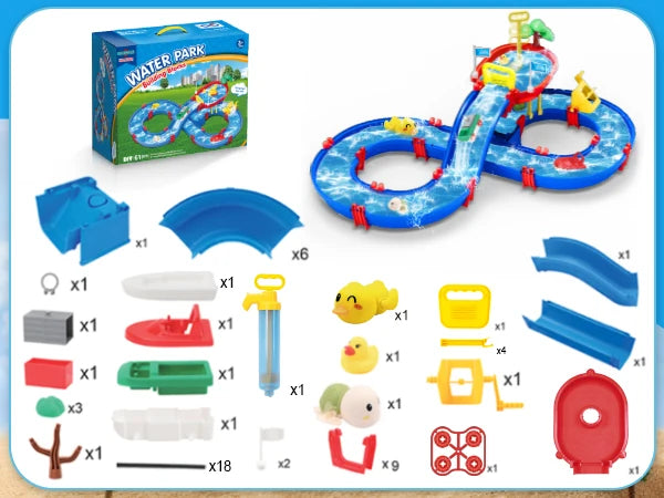 Summer Outdoor Kids Water Table – 2-Tier Toddler Playset
