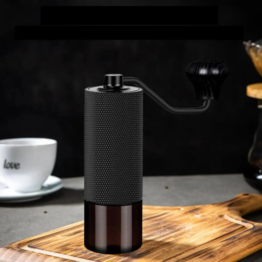 Manual Coffee Grinder – CNC Stainless Steel with Adjustable Burr