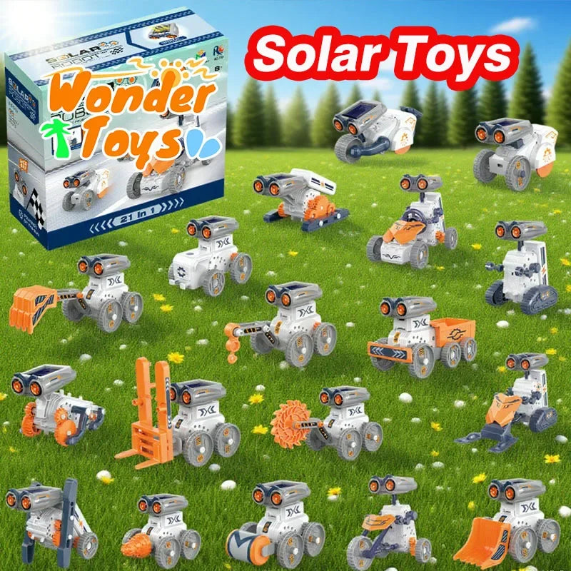 Solar Powered DIY Robot Car Toy