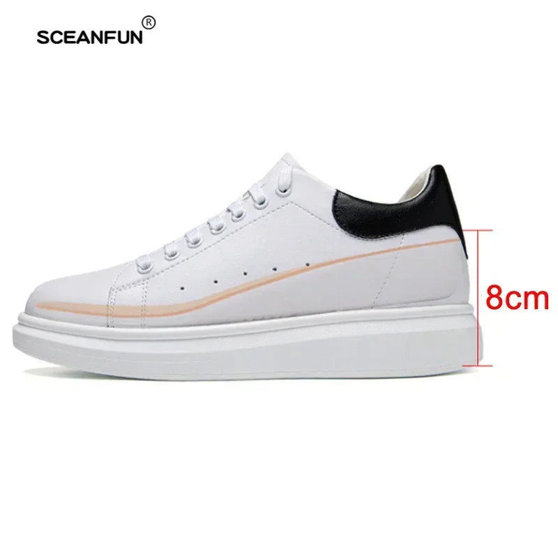 Luxury Elevator Height Increasing Sneakers – Invisible 8cm Lift