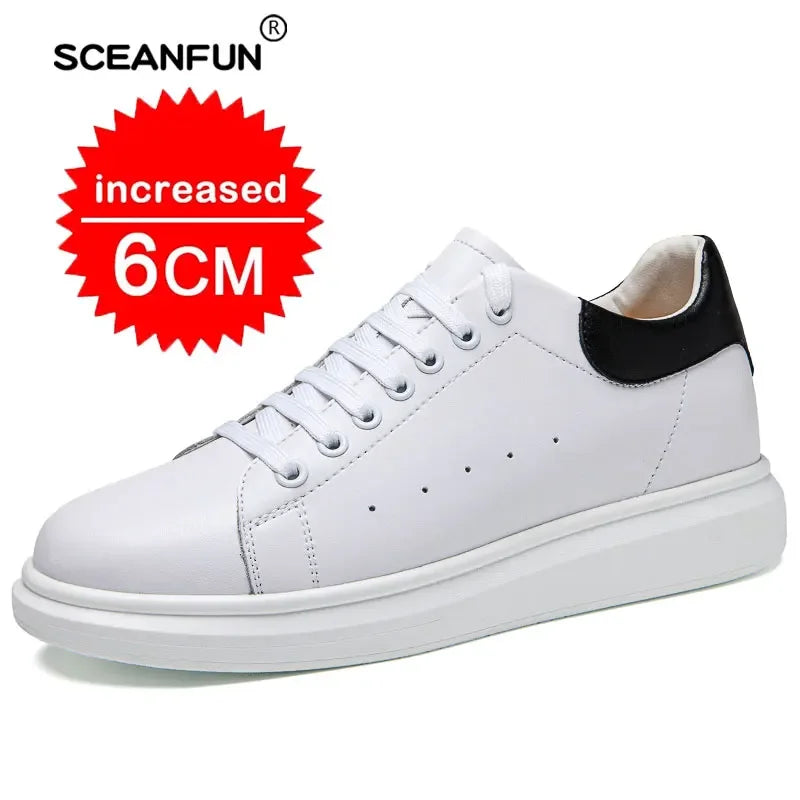 Luxury Elevator Height Increasing Sneakers – Invisible 8cm Lift