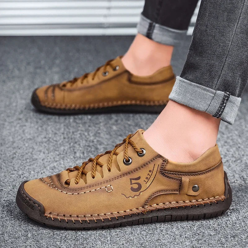 New Men’s Handmade Leather Loafers – Comfortable Moccasins & Classic Driving Shoes