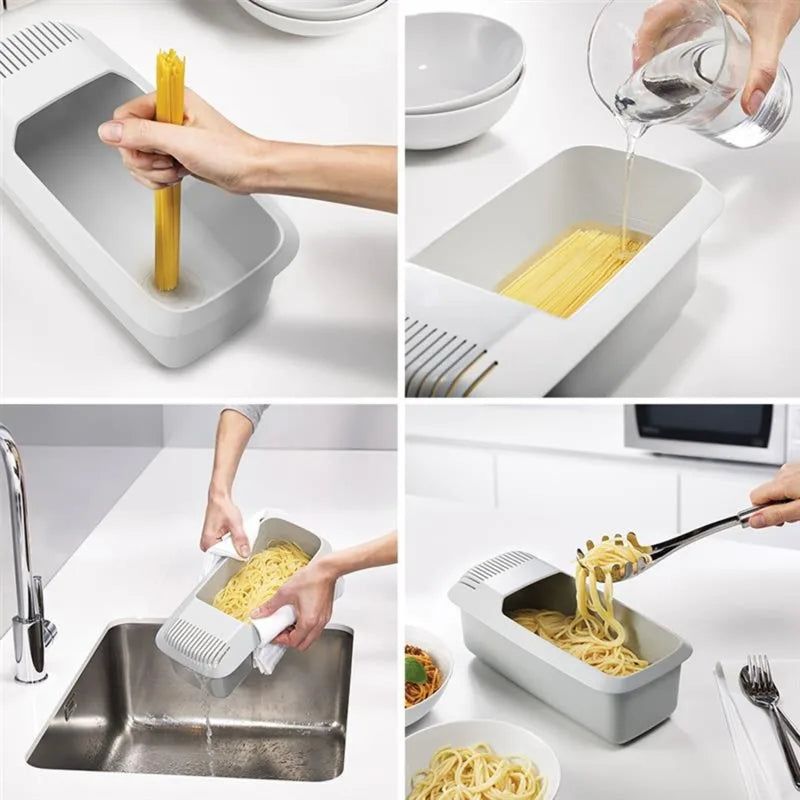 Microwave Noodles & Pasta Cooker with Built-In Strainer