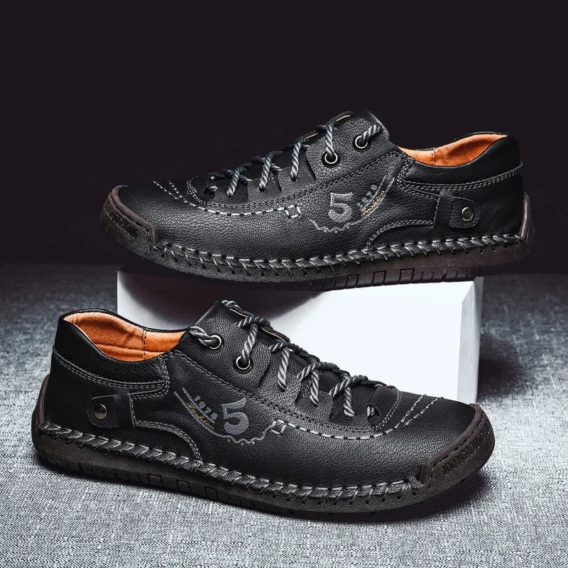 New Men’s Handmade Leather Loafers – Comfortable Moccasins & Classic Driving Shoes