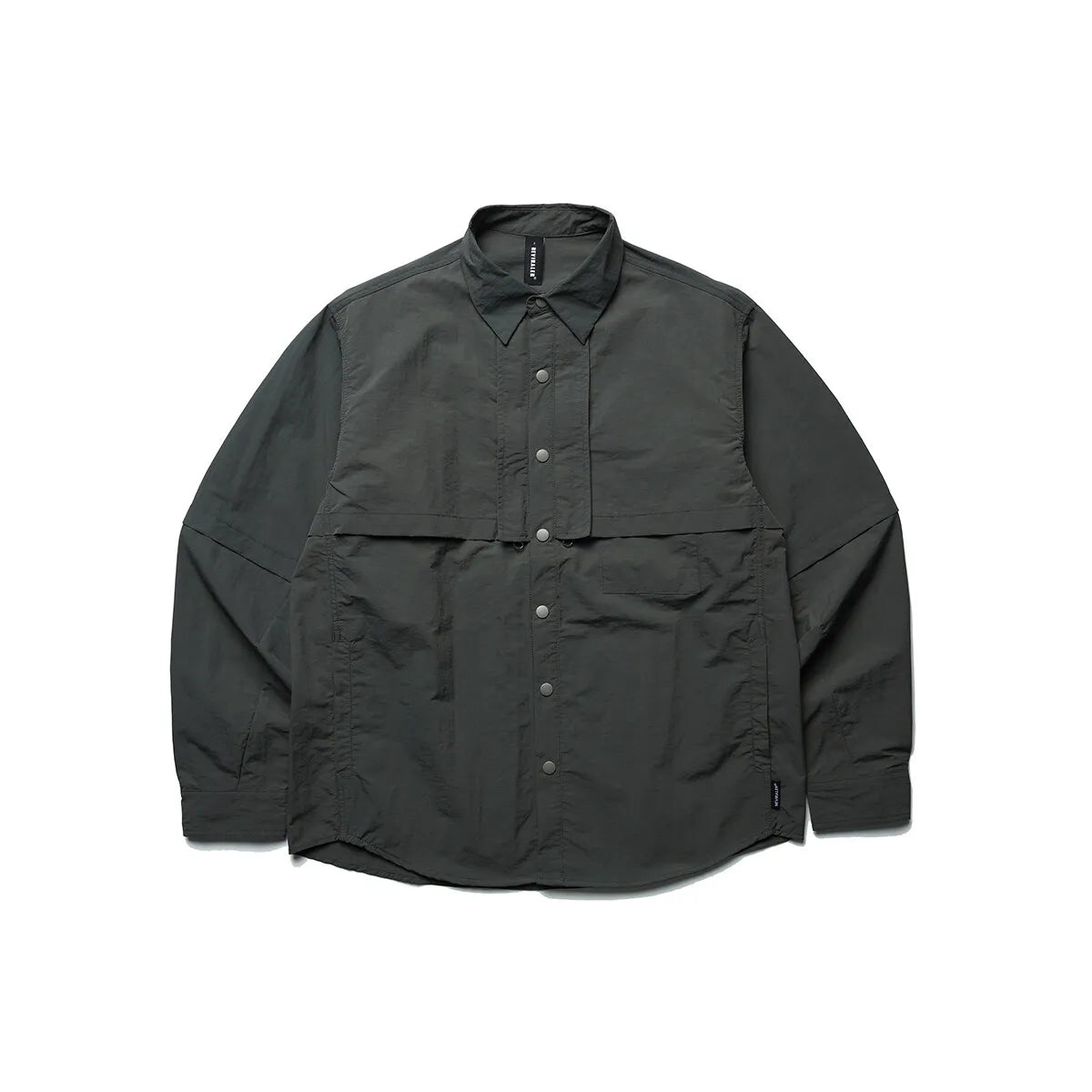 Men’s Waterproof Quick-Dry Techwear Cargo Shirt – Oversized Street Style